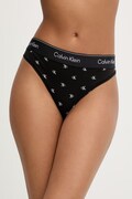 Calvin Klein Underwear tangá dámske s bavlnou čierne LV00QF8518