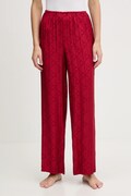 Calvin Klein Underwear spodnie piżamowe damska kolor bordowy LV00QS7536