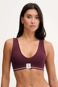 Tommy Hilfiger sutien culoarea bordo, uni, UW0UW06062