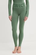 Perfect Moment legginsy funkcyjne damskie z dodatkiem kaszmiru Perfect Thermal zielone W3001120