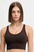 adidas Performance biustonosz sportowy kolor brązowy gładki KT3288
