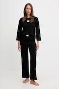 Fila piżama bawełniana damska kolor czarny bawełniana FPW4218