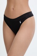 Polo Ralph Lauren стрінги жіночі бавовняні з еластаном чорні 4P0511