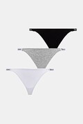 Juicy Couture stringi 3-pack kolor szary JCTTH225951