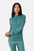 Kari Traa longsleeve funkcyjny damski wełniany SMEKKER turkusowy 622681