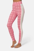 Kari Traa legginsy funkcyjne damskie z wełny merino ROSE czerwone 622873