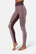 Kari Traa legginsy funkcyjne damskie z dodatkiem wełny SMEKKER brązowe 623843