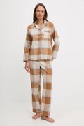 Bombažna pižama United Colors of Benetton ženski, rjava barva, 40EP3P00W