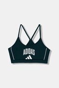adidas biustonosz sportowy dziecięcy kolor zielony JW8661