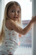 Konges Sløjd komplet bawełniany dziecięcy MINNIE UNDERWEAR GOTS kolor biały KS3021