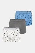 Karl Lagerfeld bokserki męskie bawełniane z elastanem 3-pack niebieskie A3M47008