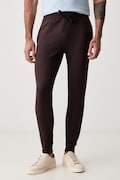 BOSS spodnie dresowe męskie Waffle Pants Cuff brązowe high waist 50535878