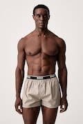 BOSS boxerky pánské bavlněné 2P Boxer Shorts EW 2-pack hnědé 50545913