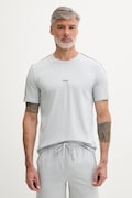 BOSS loungwear tričko pánské bavlněné s elastanem Unique T-Shirt šedé 50545930