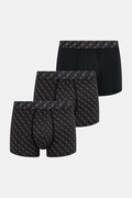 Guess priliehavé boxerky pánske bavlnené s elastanom 3-pak čierne U5BG69 K6YW1
