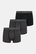Guess priliehavé boxerky pánske bavlnené s elastanom 3-pak čierne U5BG69 K6YW1