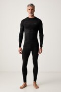 Viking komplet bielizny termoaktywnej męski z wełną merino Gasher czarny 500/27/1829