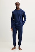Tommy Hilfiger piżama bawełniana męska kolor granatowy gładka UM0UM03609