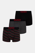 HUGO bokserki męskie z bawełną TRUNK TRIPLET GIFT 3-pack czarne 50549140