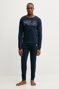 Fila piżama bawełniana męska kolor granatowy z nadrukiem FPW1235