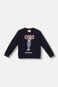 Guess bluza bawełniana dziecięca kolor granatowy z nadrukiem L5YQ21 KAD74