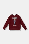 Guess bluza bawełniana dziecięca kolor bordowy z nadrukiem L5YQ21 KAD74