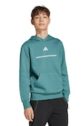 Παιδική μπλούζα adidas χρώμα: πράσινο, με κουκούλα, KC2804