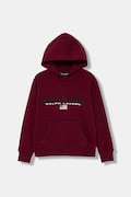 Polo Ralph Lauren bluza dziecięca kolor bordowy z kapturem z nadrukiem 323962111010