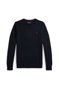 Detská bavlnená mikina Polo Ralph Lauren tmavomodrá farba, jednofarebná, 323970429005