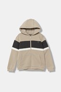 Дитяча кофта Mayoral колір бежевий з капюшоном візерунок 7418
