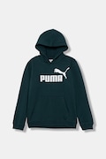Dětská mikina Puma ESS No. 1 Logo Hoodie FL B zelená barva, s kapucí, s potiskem, 684908