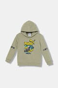 Puma bluza dziecięca PUMA X HOT WHEELS Graphic Hoodie TR kolor zielony z kapturem z nadrukiem 632396