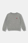 Dječja dukserica Levi's MINI LOGO CREWNECK SWEATSH boja: siva, bez uzorka, 8EE331