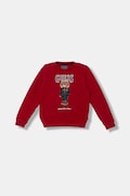 Дитяча бавовняна кофта Guess колір червоний з принтом L5BQ07 KAD74