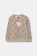 Дитяча бавовняна кофта Guess колір бежевий візерунок N5BQ05 KAD74