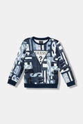 Guess bluza bawełniana dziecięca kolor niebieski wzorzysta N5BQ05 KAD74