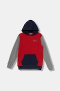 Дитяча бавовняна кофта United Colors of Benetton колір червоний з капюшоном з принтом 3J68C204V