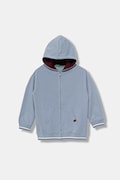 United Colors of Benetton bluză copii cu glugă, uni, 32N4C505B