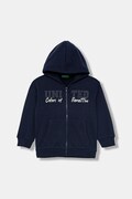 United Colors of Benetton felpa per bambini colore blu navy con cappuccio 3EB5G5043