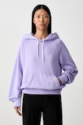 Polo Ralph Lauren hanorac cu glugă pentru femei cu bumbac violet 211971691