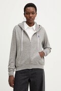 Polo Ralph Lauren bluza damska kolor szary z kapturem gładka 211971693