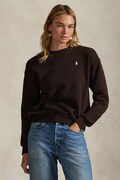 Кофта Polo Ralph Lauren колір коричневий однотонна 211971697