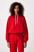 Polo Ralph Lauren pulover s kapuco ženski rdeč 211971698