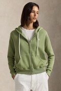 Polo Ralph Lauren bluza damska kolor zielony z kapturem gładka 211971699