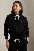 Polo Ralph Lauren bluza damska kolor czarny z kapturem gładka 211971699