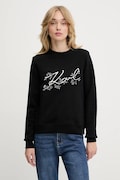 Суичър Karl Lagerfeld в черно с апликация A3W20010