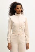 Dukserica od velura Guess COUTURE boja: bež, bez uzorka, V3BQ22 K0232