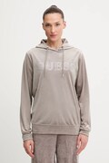 Кофта Guess COUTURE колір бежевий з капюшоном з аплікацією V4RQ25 K0232