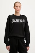 Βαμβακερή μπλούζα Guess PRIMULA γυναικεία, χρώμα: μαύρο, V5YQ12 KCRP0