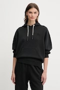 Pinko bluza bawełniana damska kolor czarny z kapturem gładka 105507 A2RB